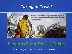 Caring in Crisis?