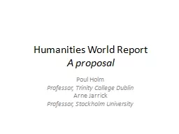 Humanities World Report
