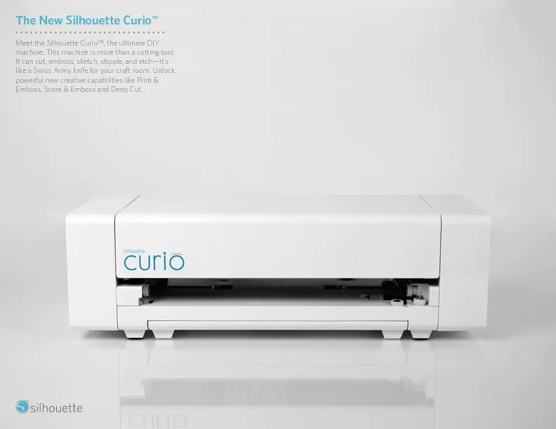 Meet the Silhouette Curio™, the ultimate DIY machine. This machin