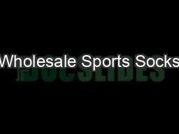 Wholesale Sports Socks