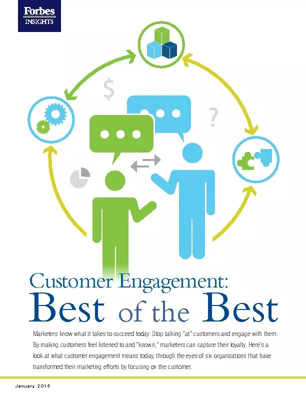 Customer Engagement:Best of the Best