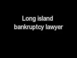 Long island bankruptcy lawyer