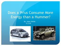 Does a Prius Consume More Energy than a Hummer?