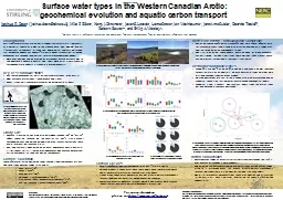 Surface water types in the Western Canadian Arctic: