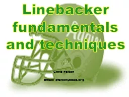 Linebacker fundamentals and techniques