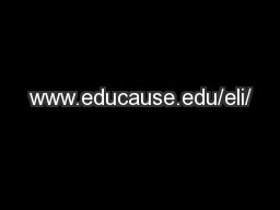 www.educause.edu/eli/