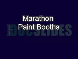 Marathon Paint Booths