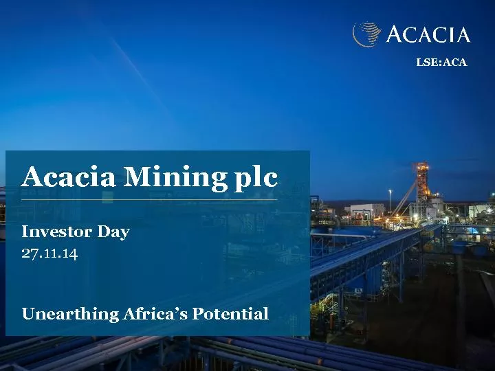 Acacia Mining plc