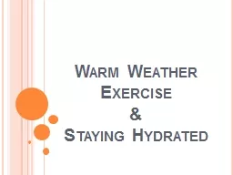 Warm Weather Exercise