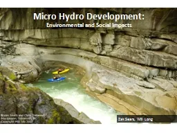 Micro Hydro Development: