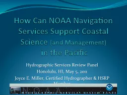 How Can NOAA Navigation Services Support Coastal