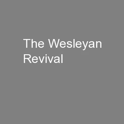 The Wesleyan Revival