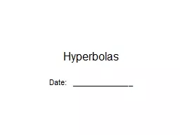 Hyperbolas