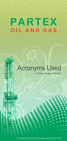 Acronyms Used in the Oil & Gas Industry