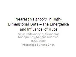 Nearest Neighbors in High-Dimensional Data – The Emergenc