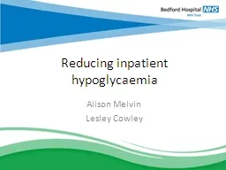 Reducing inpatient hypoglycaemia