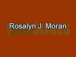 Rosalyn J. Moran