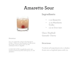Amaretto Sour