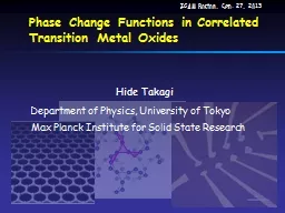 Phase Change Functions in Correlated Transition Metal Oxide
