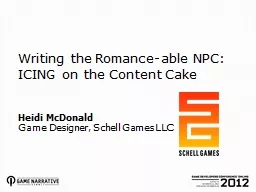Writing the Romance-able NPC: