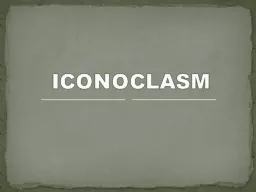 ICONOCLASM