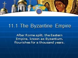 11.1 The Byzantine Empire