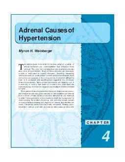 Adrenal Causes ofHypertensionform of hypertension. Because these occur