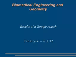Biomedical Engineering and Geometry