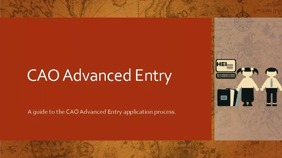 CAO Advanced Entry