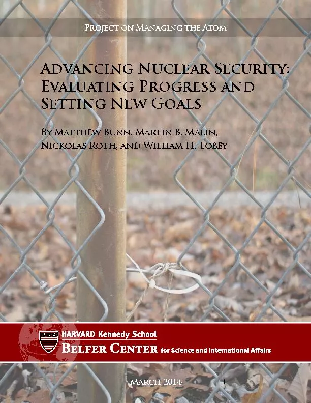 Advancing Nuclear Security: