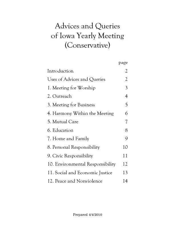f Iowa Yearly Meeting