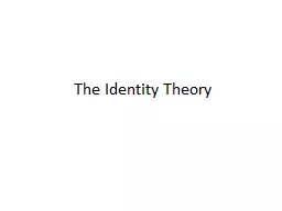 The Identity Theory