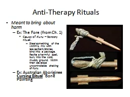 Anti-Therapy Rituals