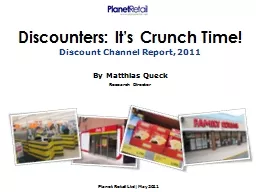 Discounters: It’s Crunch Time!
