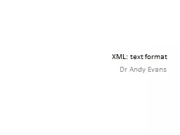 XML: text format