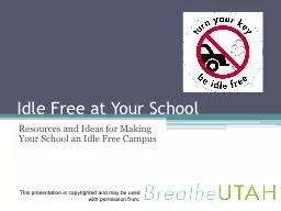 Idle Free at Your School