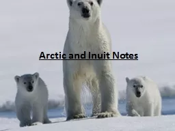 Arctic and Inuit Notes