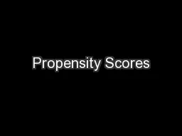 Propensity Scores