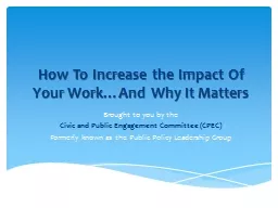 How To Increase the Impact Of Your Work…And Why It Matter