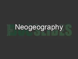 Neogeography