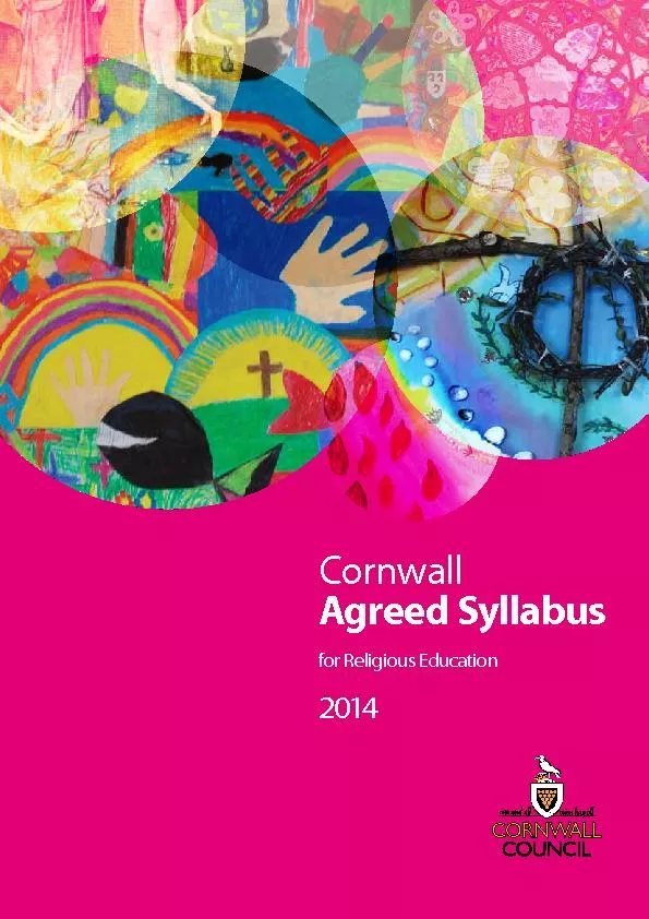 CornwallAgreed Syllabusfor Religious Education2014