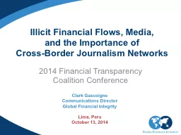 Illicit Financial Flows, Media,