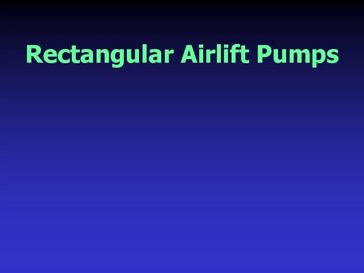 Rectangular Airlift Pumps