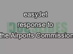 easyJet response to the Airports Commission