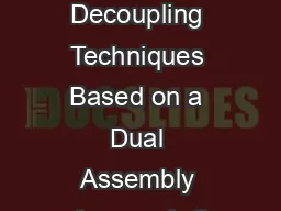 A Family of Substructure Decoupling Techniques Based on a Dual Assembly Approach S