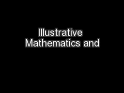 Illustrative Mathematics and