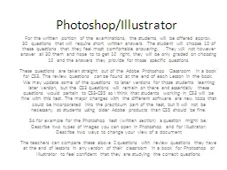 Photoshop/Illustrator
