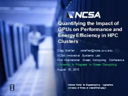 Quantifying the Impact of GPUs on Performance and Energy Ef
