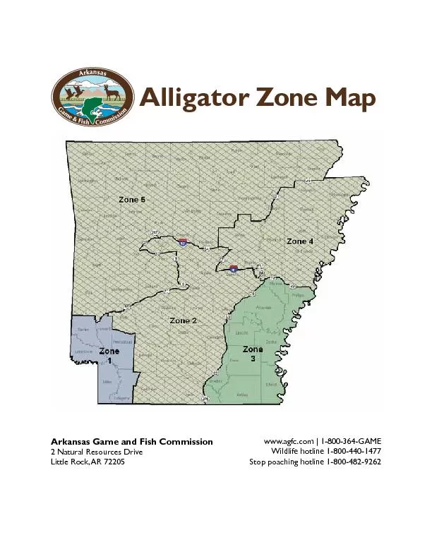 Alligator Zone Map