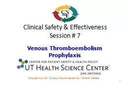 1 Clinical Safety & Effectiveness